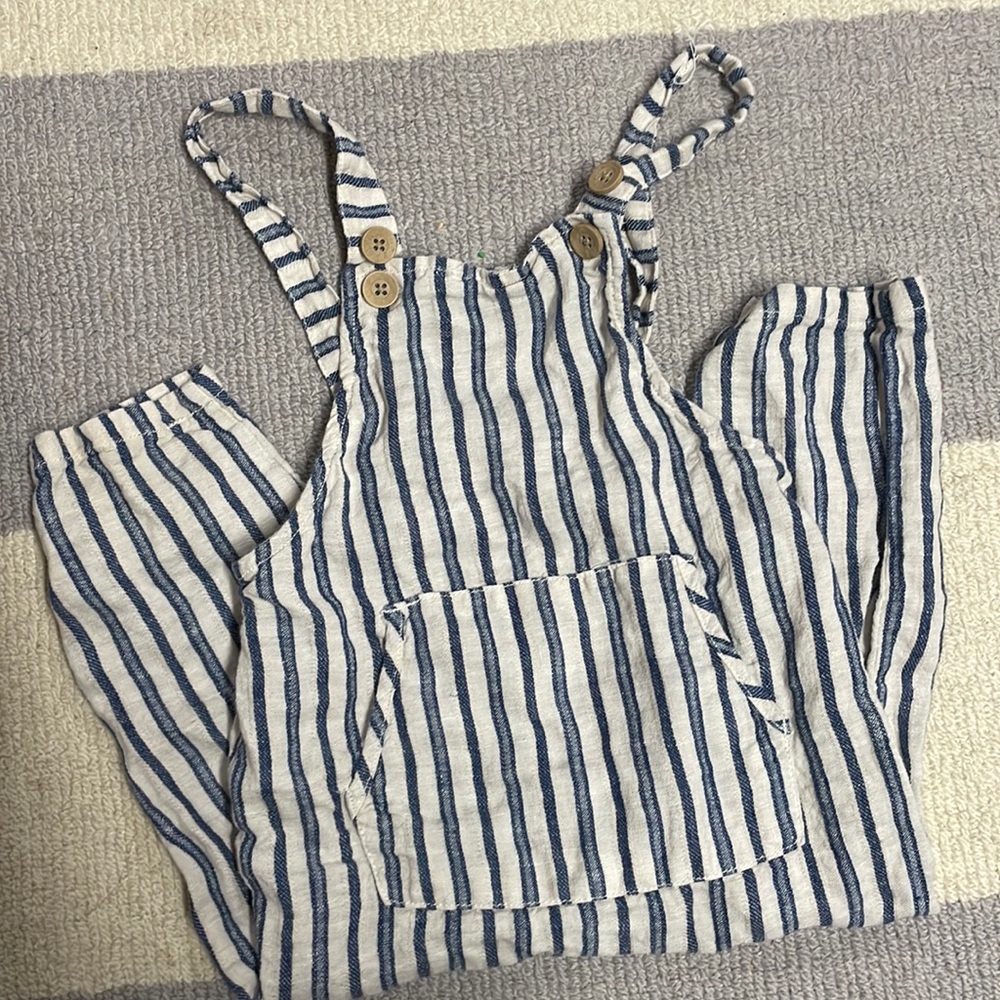 Zara linen overalls. Size 18-24 months.